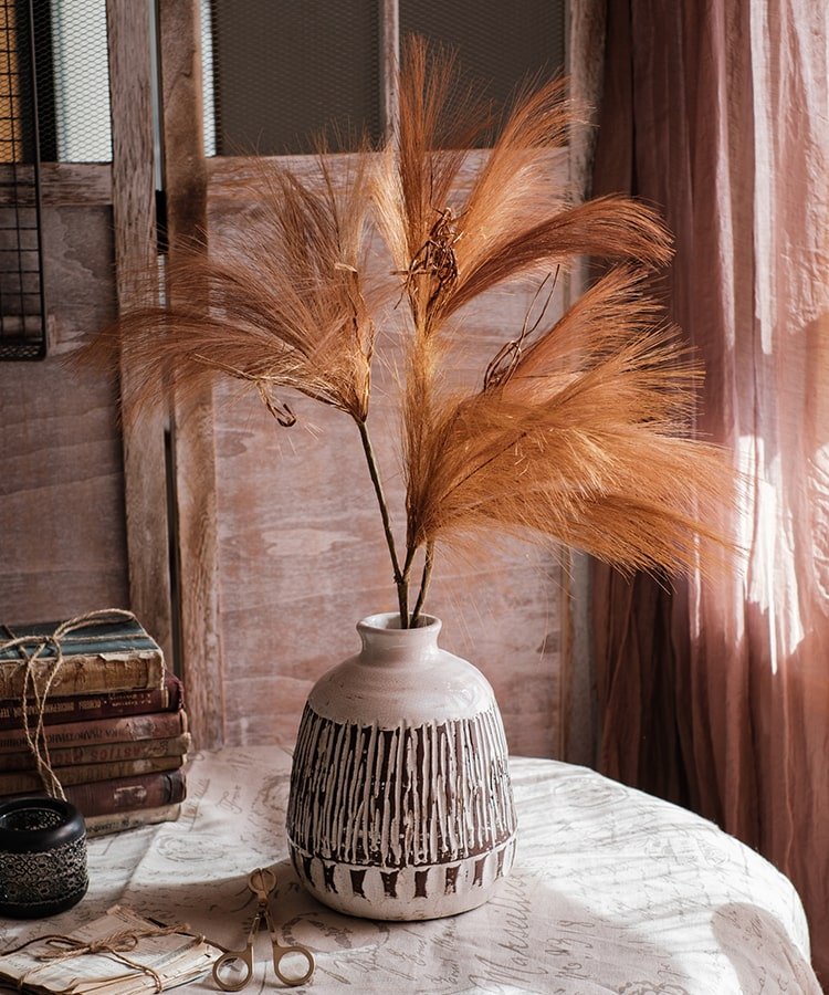 Faux Plant Reed Grass Stem In Various Colors 30