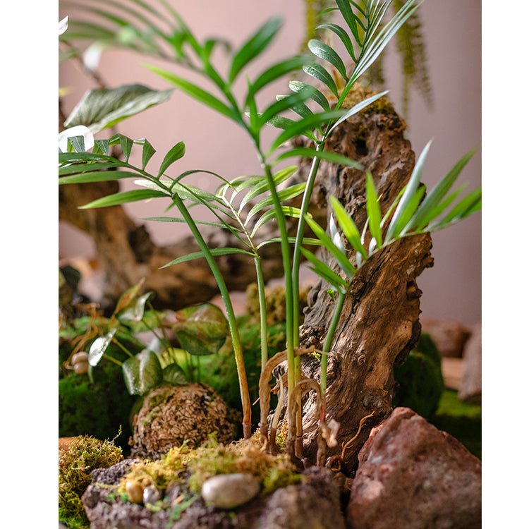Faux Artificial Rooted Bunch Murdannia Leaf 23