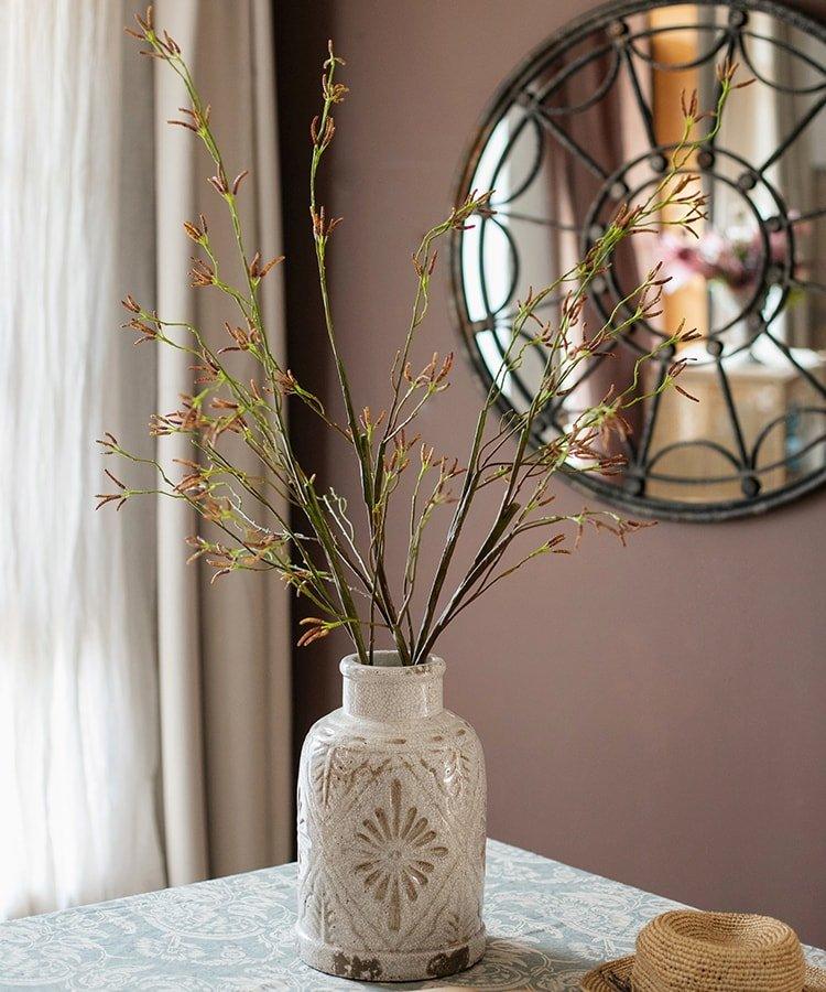 Artificial Japanese Zen Style Sedge Faux Stem 51.9