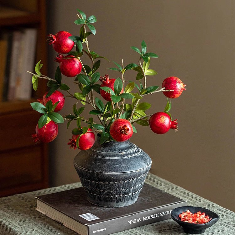 Faux Short Pomegranate Stem 15
