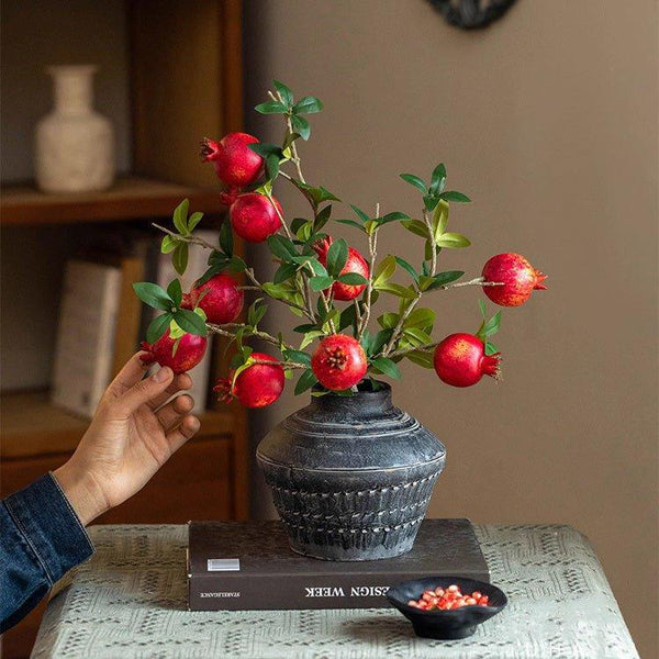 Faux Short Pomegranate Stem 15