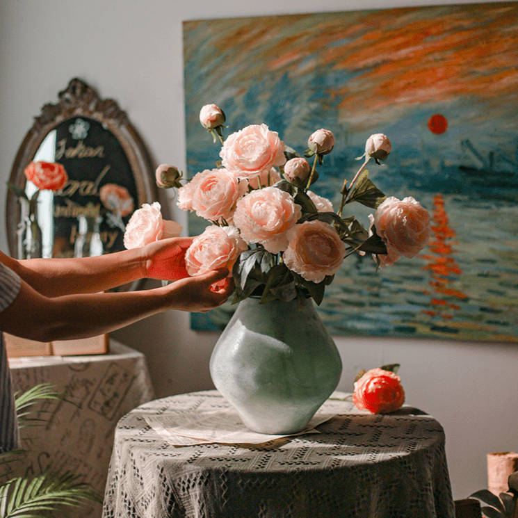 Faux Silk Peony Stem 27