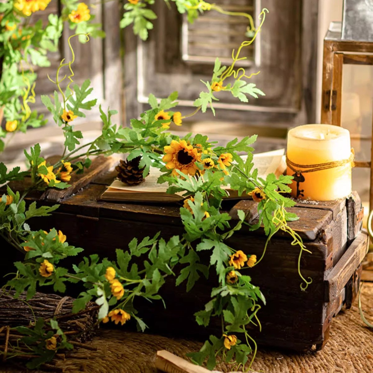 Sunlit Bloom Sunflower Garland 51