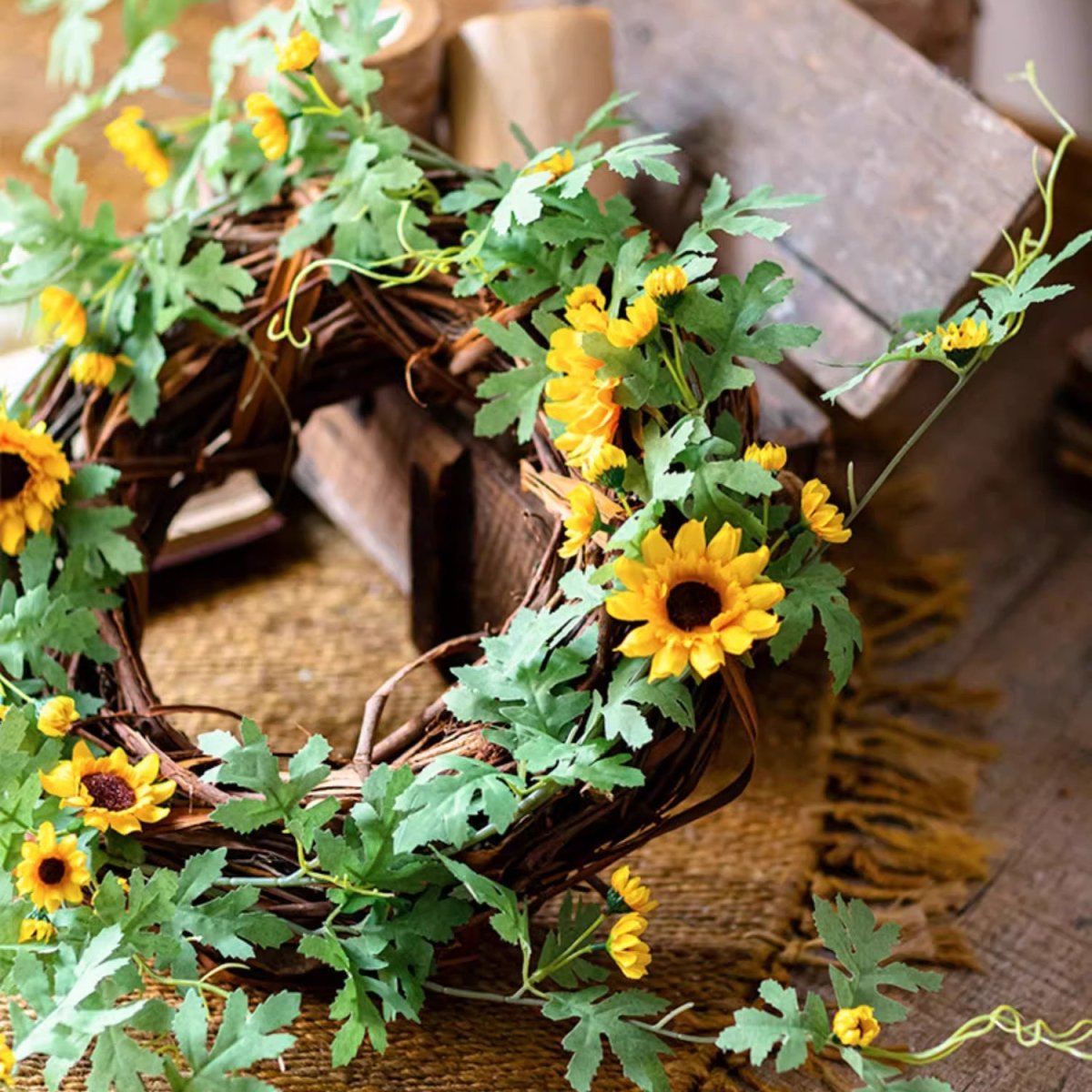 Sunlit Bloom Sunflower Garland 51
