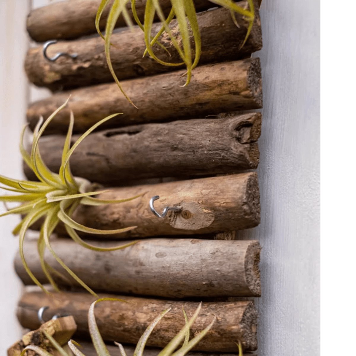 Rustic Wood Ladder Wall Décor Tool Organizer