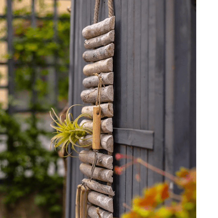 Rustic Wood Ladder Wall Décor Tool Organizer
