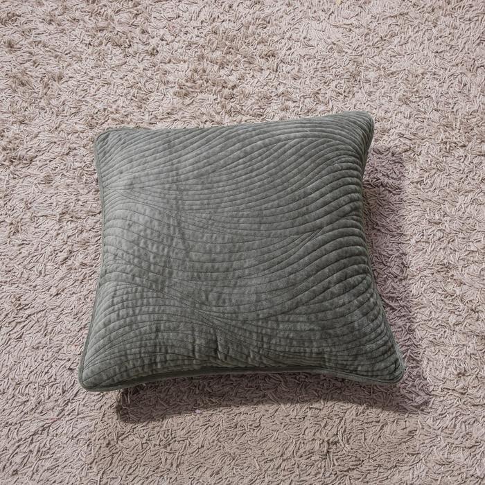 Tache Velvet Dreams Dark Taupe Plush Waves Cushion Covers / Euro Sham (JHW-852BR)