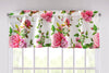 DaDa Bedding Romantic Roses Pink Floral Window Curtain Valance - 18