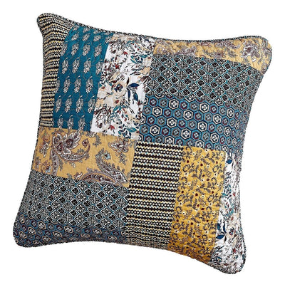 DaDalogy Bedding Honey Cove Floral Patchwork Euro Pillow Sham Cover, 26