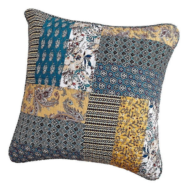DaDalogy Bedding Honey Cove Floral Patchwork Euro Pillow Sham Cover, 26