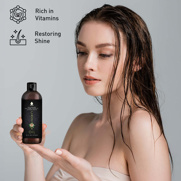 Pursonic Essential Oils & Skin Care Mega Bundle – 100% Pure Golden Jojoba Oil, Rosehip Oil, Sweet Almond Oil, Fractionated Coconut Oil, and Castor Oil Pursonic