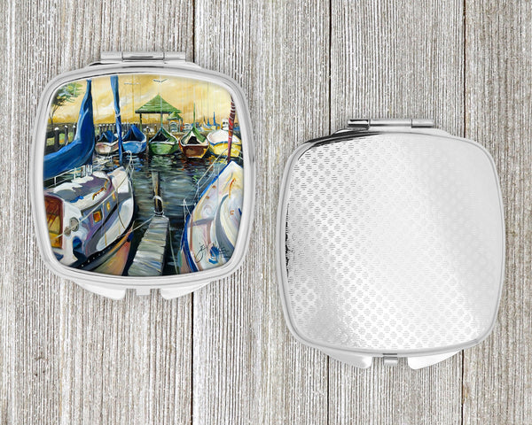Seven Boats Sailboats Compact Mirror – Stylish Purse Mirror with Artistic Covers JMK1231SCM