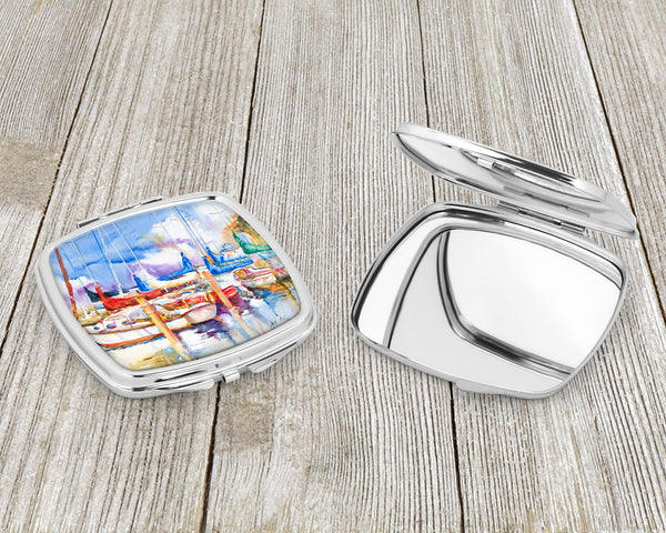 Runaway Sailboats Compact Mirror – Stylish Purse Mirror with Artistic Covers JMK1233SCM