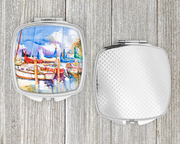 Runaway Sailboats Compact Mirror – Stylish Purse Mirror with Artistic Covers JMK1233SCM