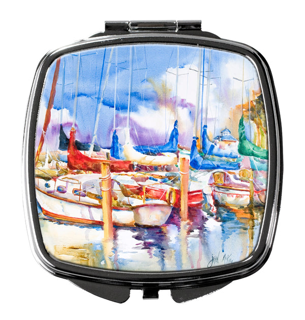 Runaway Sailboats Compact Mirror – Stylish Purse Mirror with Artistic Covers JMK1233SCM