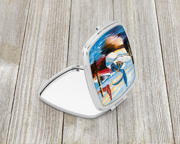 Symmetry Sailboats Compact Mirror – Stylish Purse Mirror with Artistic Covers JMK1242SCM