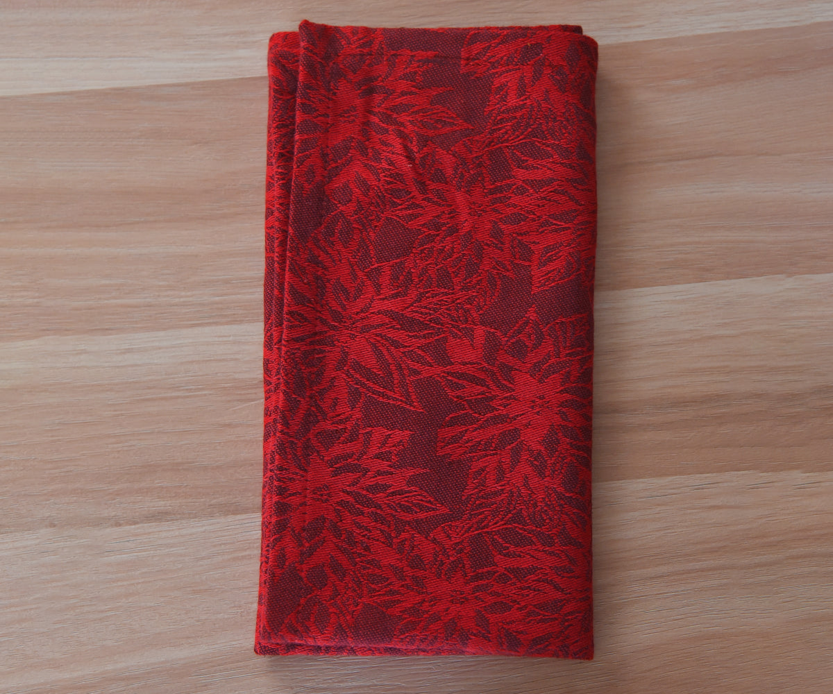 Red Napkins - Floral Napkins