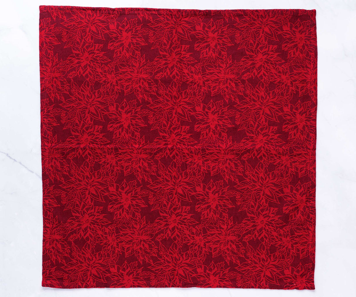 Red Napkins - Floral Napkins