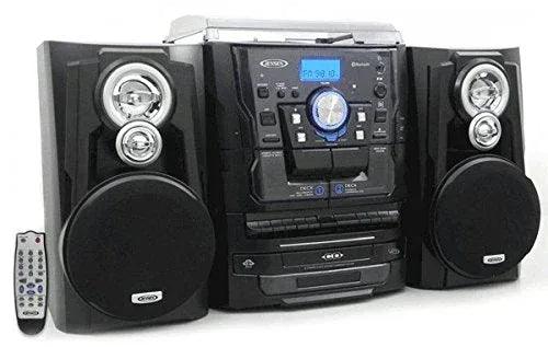 Jensen Shelf Stereo with Turntable, 3 CD Player / Changer & Dual Cassette - Gifts for You 'n Me