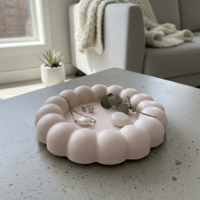 Jesmonite Bubble Tray | Handmade Jewelry & Trinket Dish