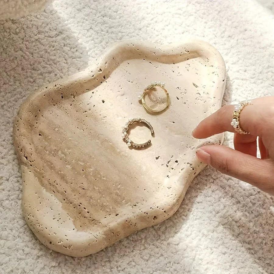 Jewelry Tray - 2-Layer Marble Cloud
