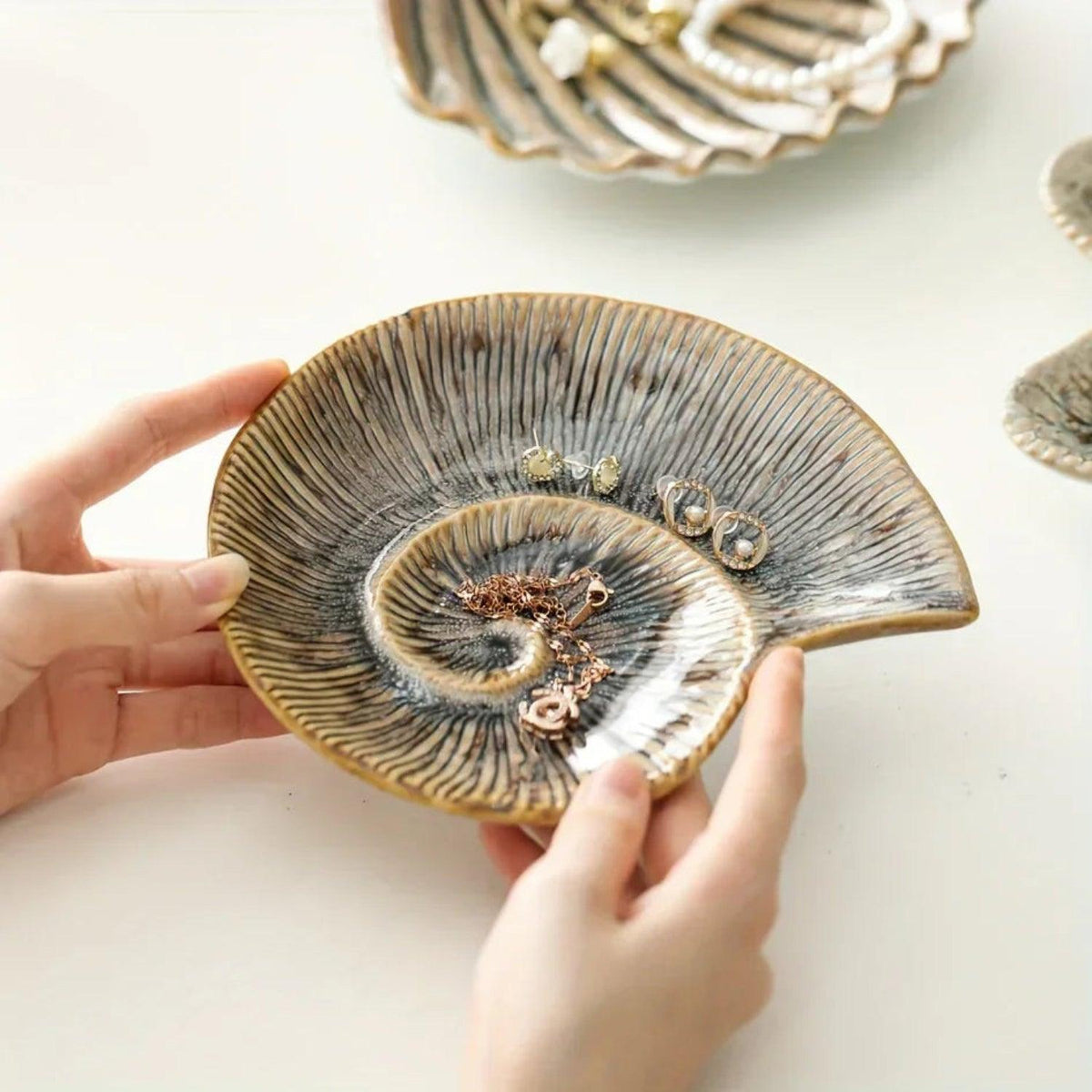 Jewelry Tray - Dual-Color Ceramic Starfish