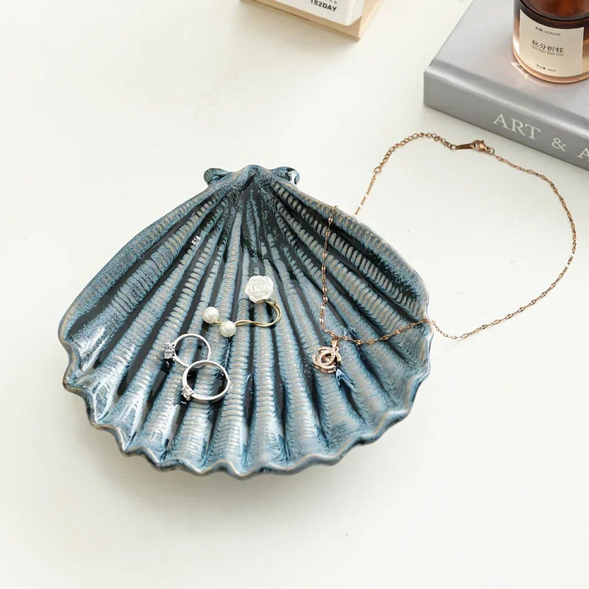 Jewelry Tray - Dual-Color Ceramic Starfish