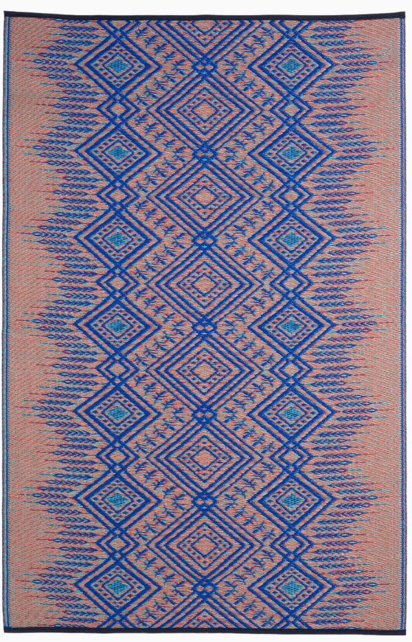 Jodhpur - Multi Blue Outdoor Rug for Patio