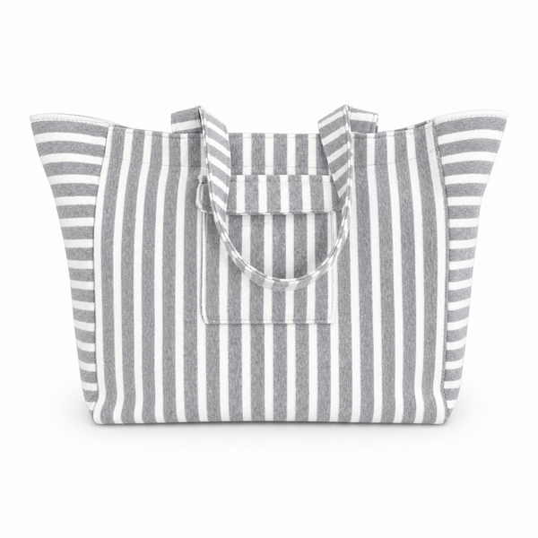 Jumbo Terry Cloth Carryall Striped Beach Bag