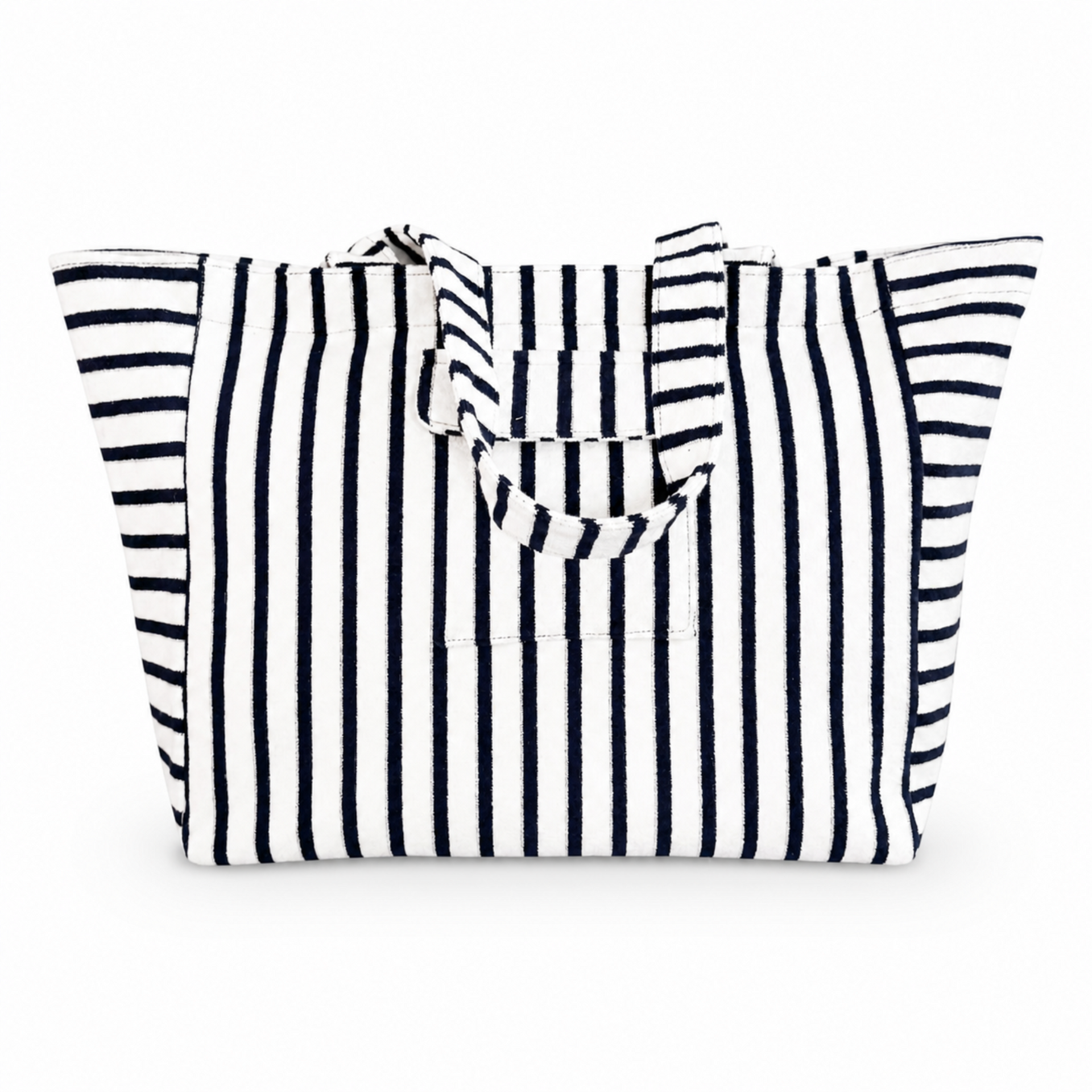 Jumbo Terry Cloth Carryall Striped Beach Bag