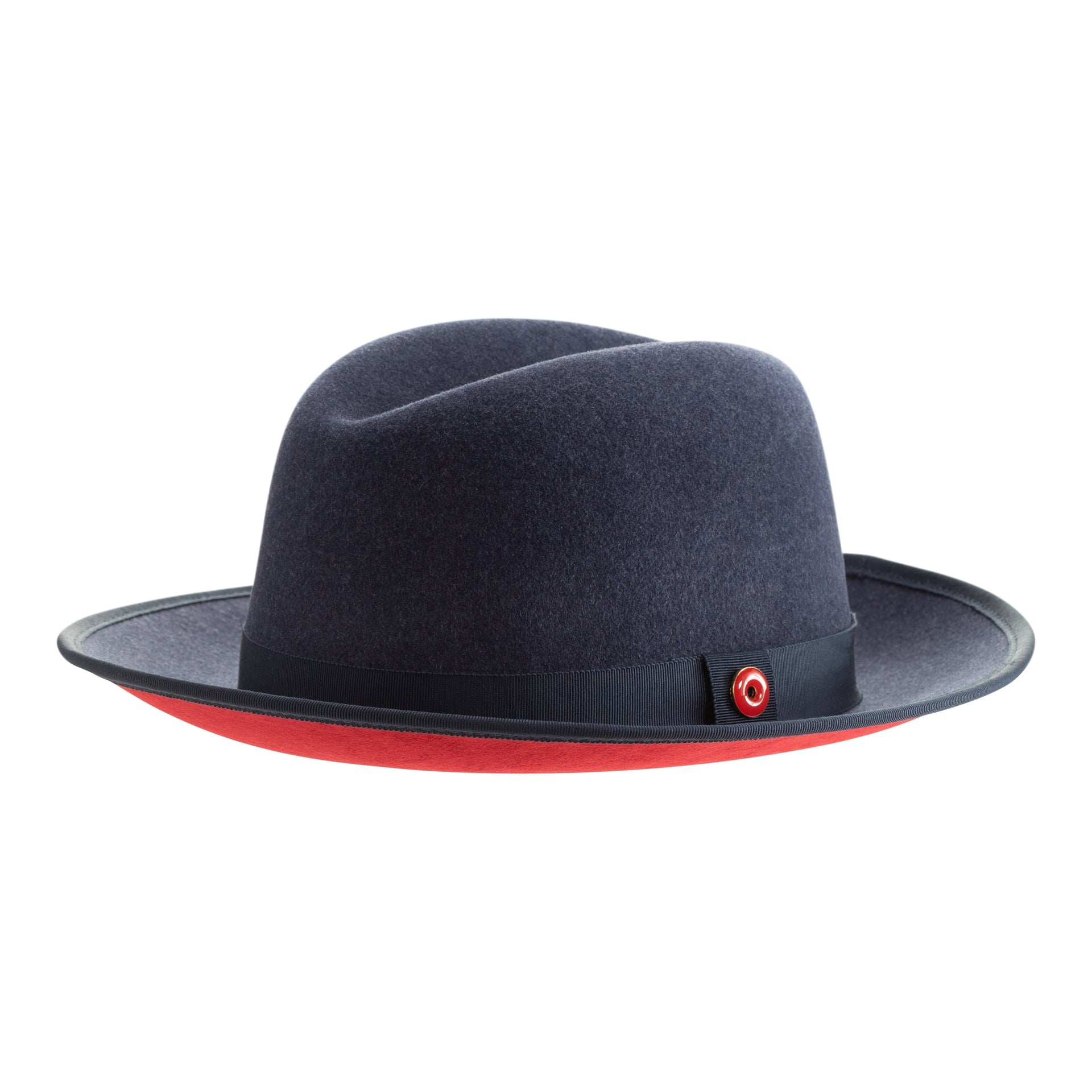 King (Denim Blue) Center Creased Fedora Hat