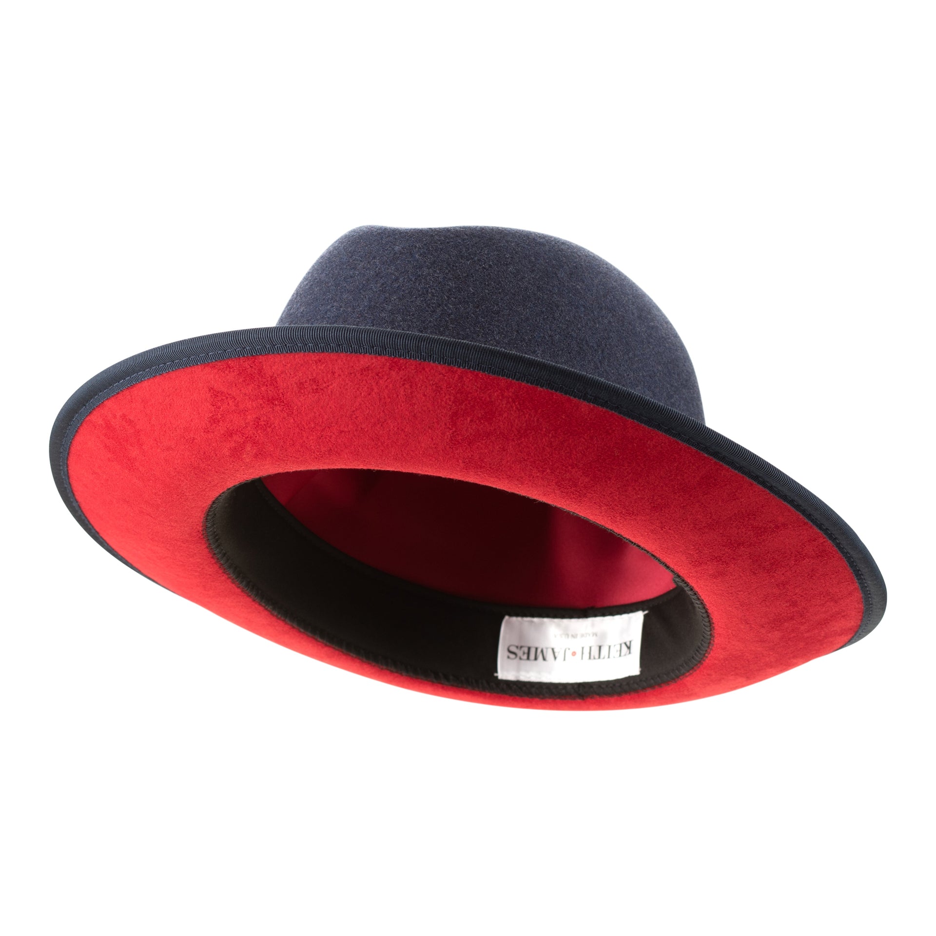 King (Denim Blue) Center Creased Fedora Hat