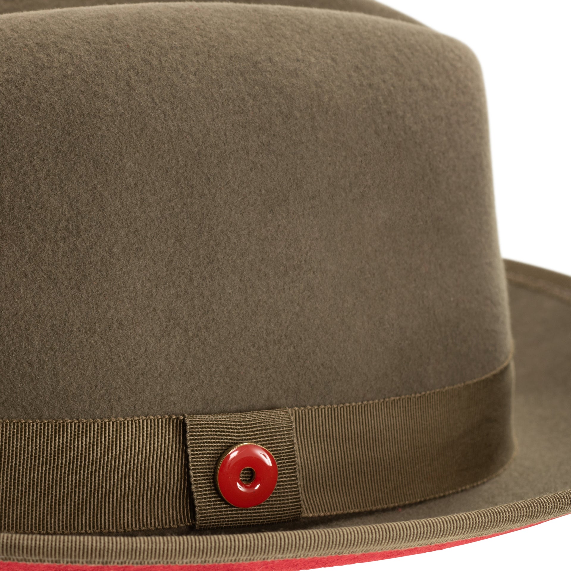 King (Olive Green) Center Creased Fedora Hat