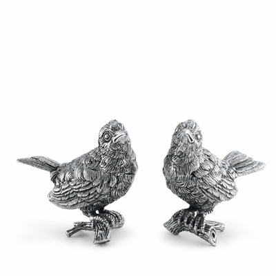 Pewter Song Birds Salt & Pepper Set