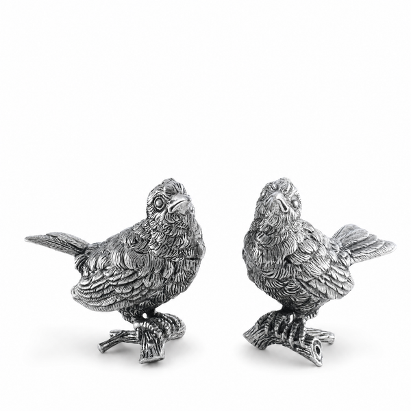 Pewter Song Birds Salt & Pepper Set