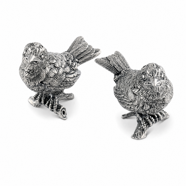 Pewter Song Birds Salt & Pepper Set