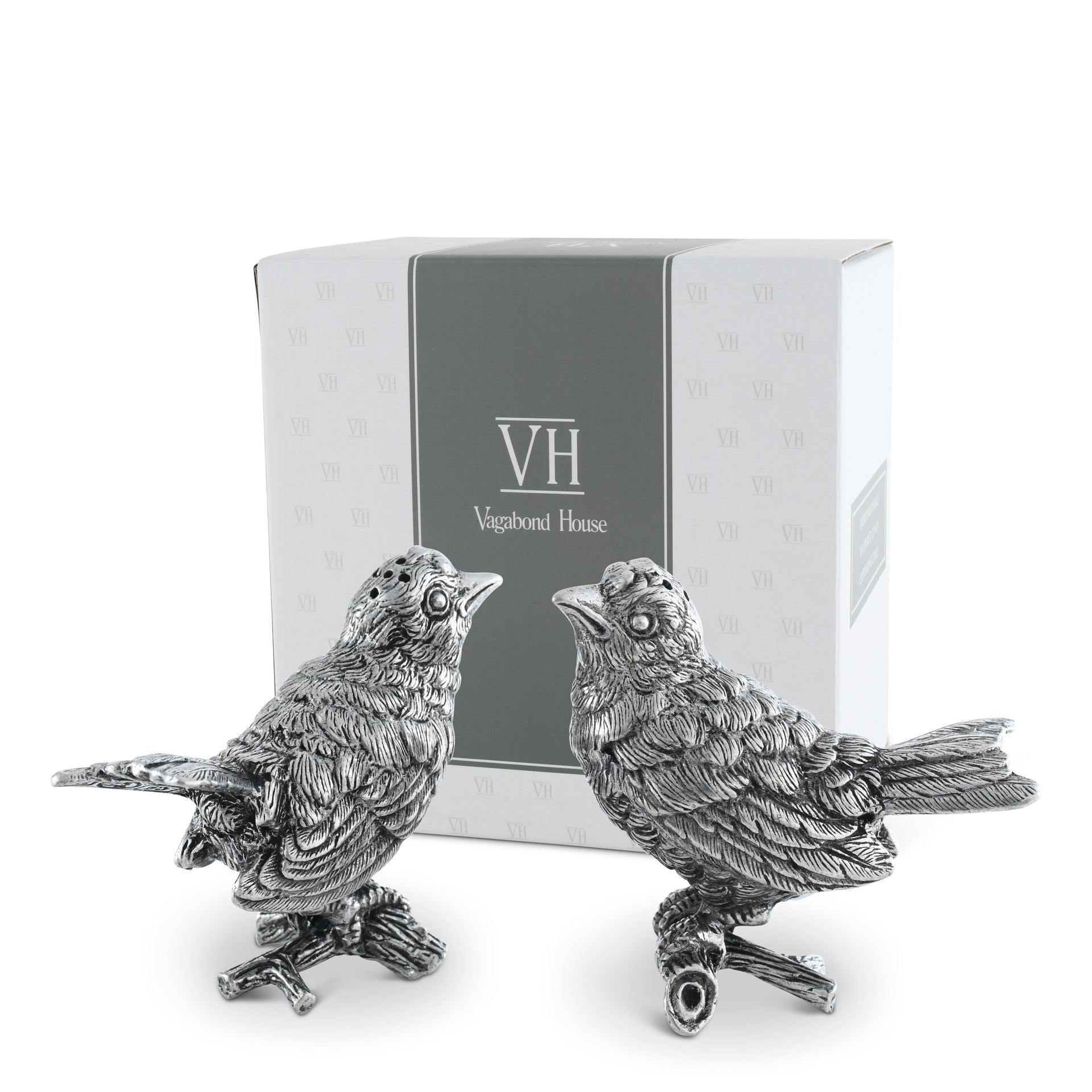 Pewter Song Birds Salt & Pepper Set