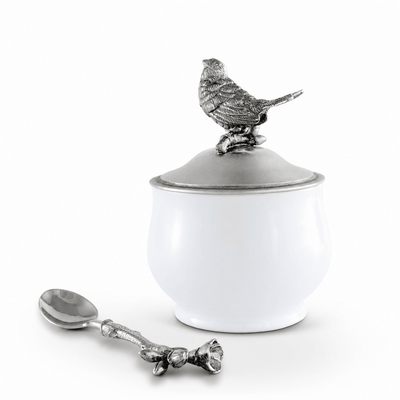 Song Bird Sugar Bowl and Spoon