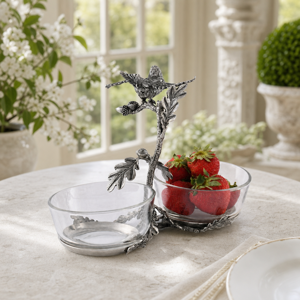 Song Bird Double Condiment Bowl