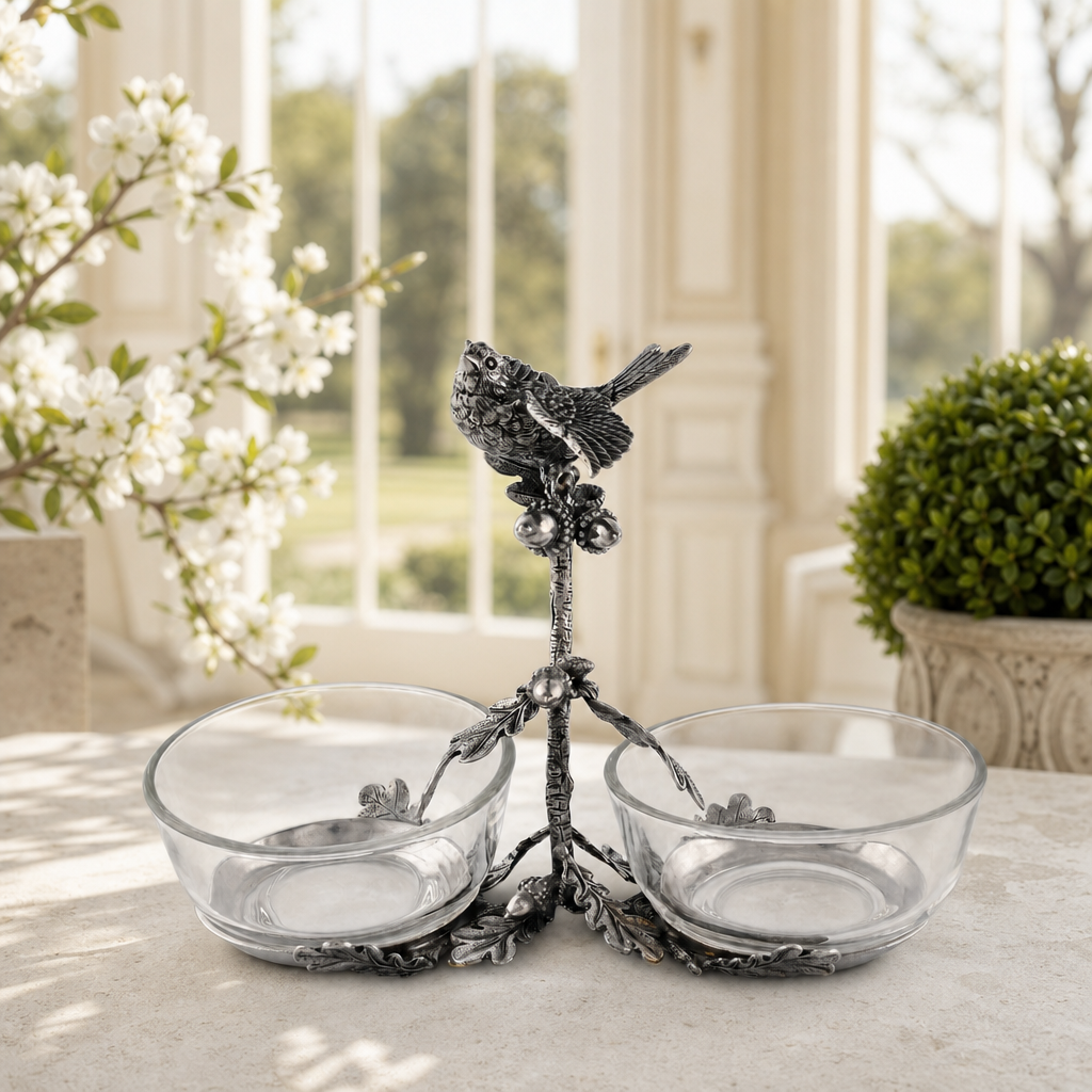 Song Bird Double Condiment Bowl