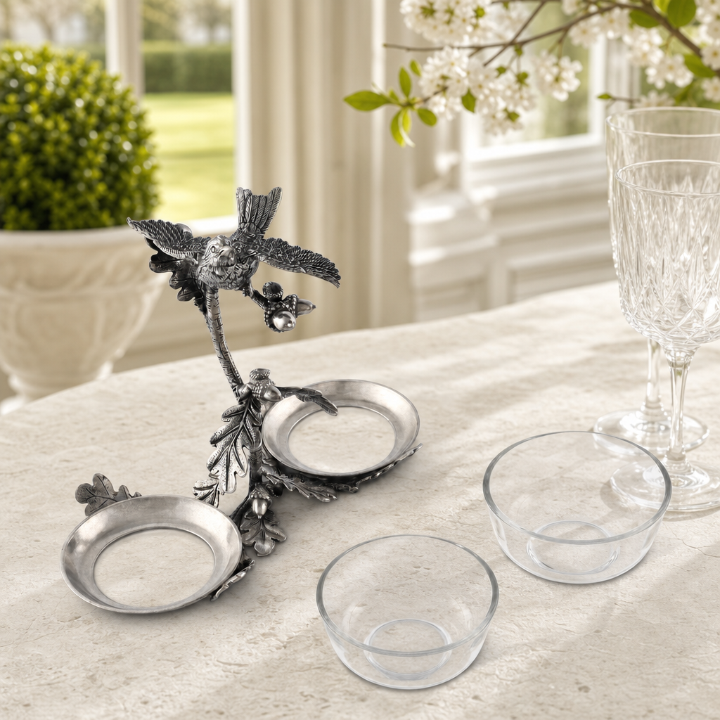 Song Bird Double Condiment Bowl