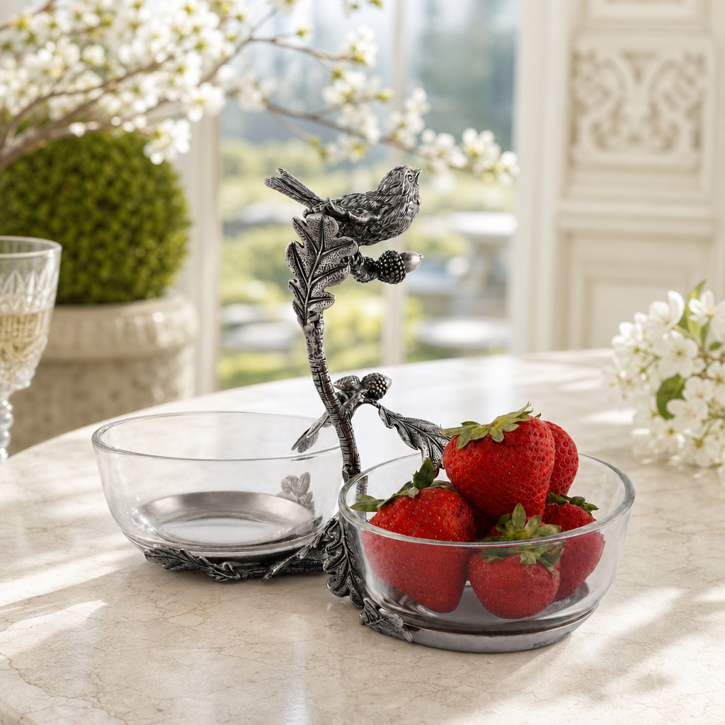 Song Bird Double Condiment Bowl