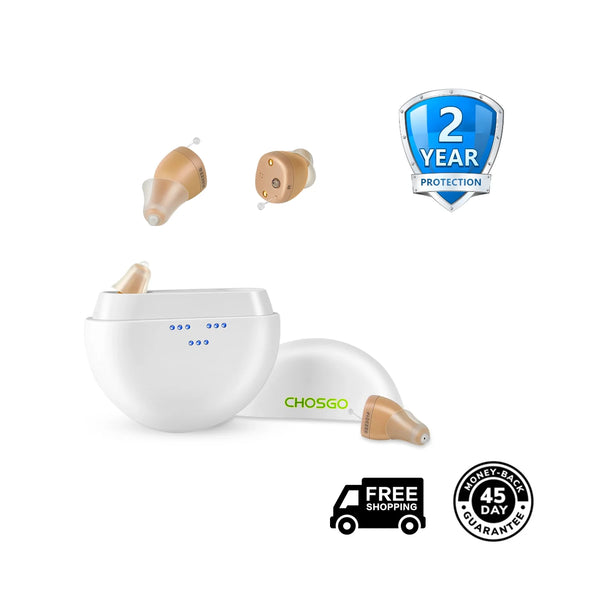 K419R Invisible Digital Hearing Aids + 2-Year Protection Plan | CHOSGO