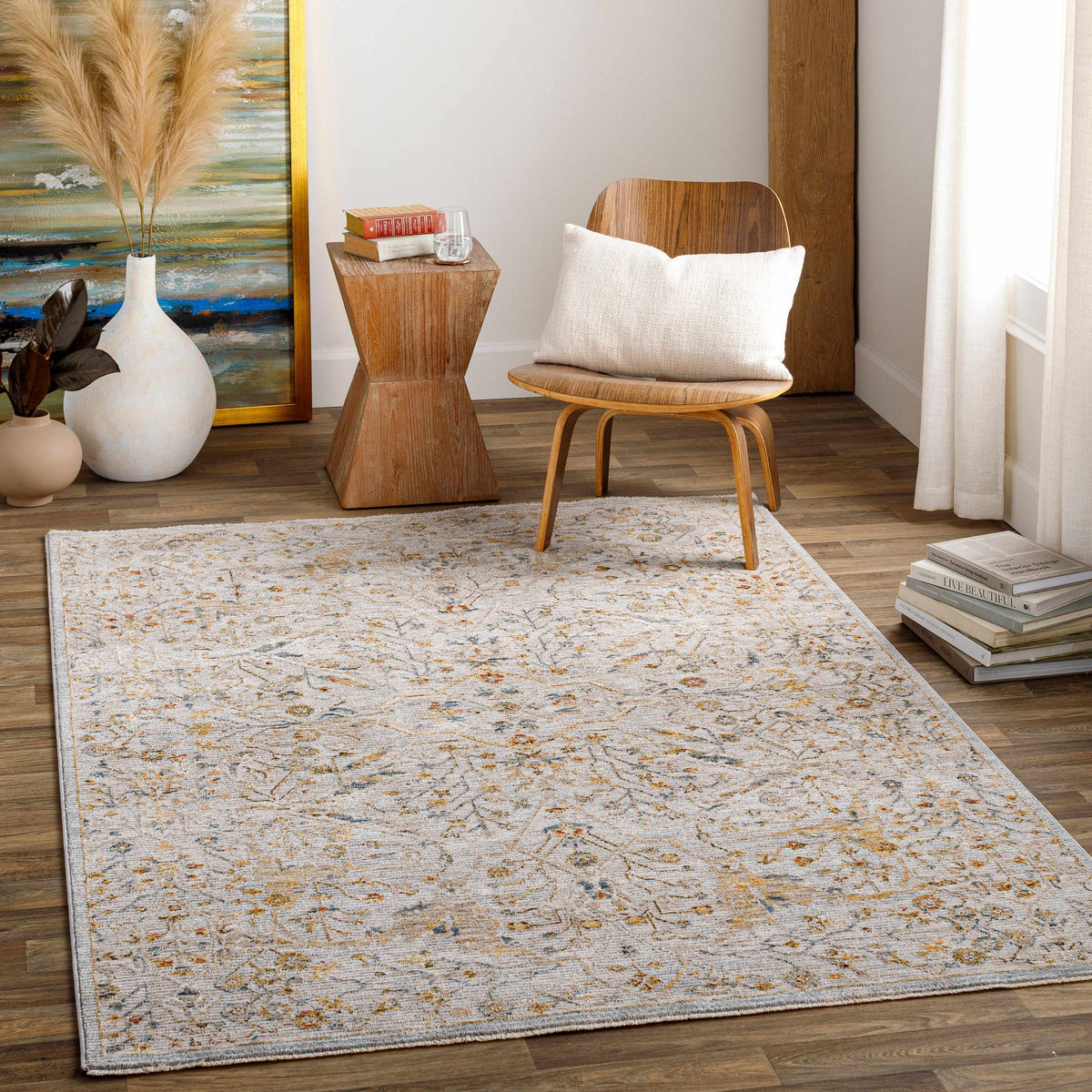 Kabungahan Oushak Style Floral Rug