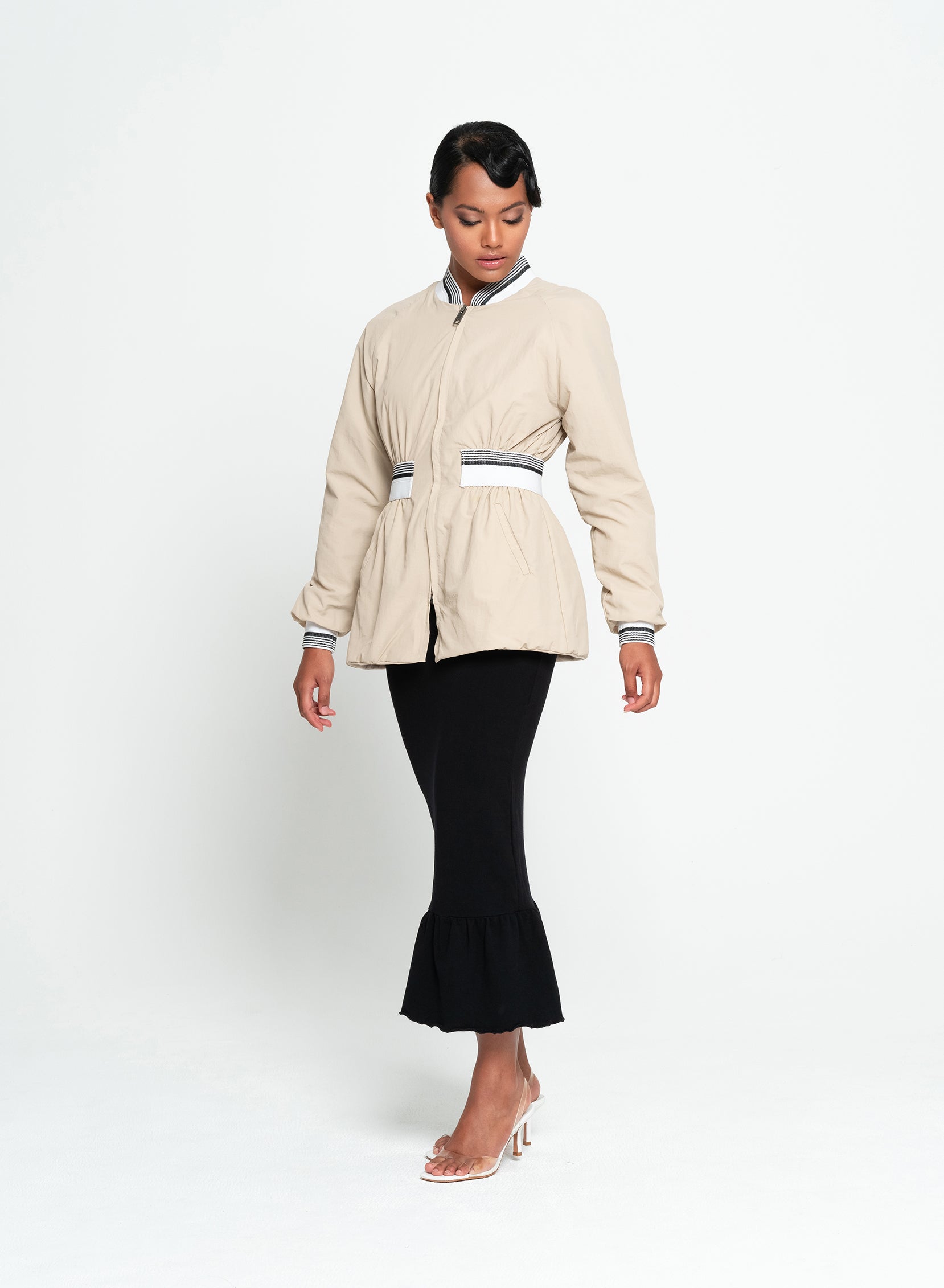 KAMALA Recycled Windbreaker Bomber Jacket