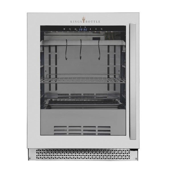 24″ Glass‑Door Meat Aging Fridge