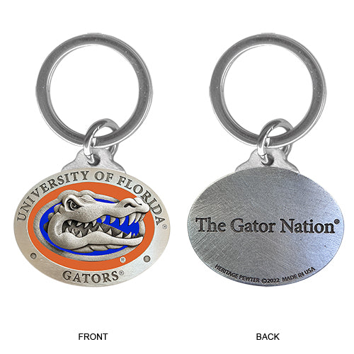 University of Florida Keychain w/ Backtext Heritage Metalworks, Inc.