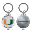 University of Miami Keychain w/ Backtext