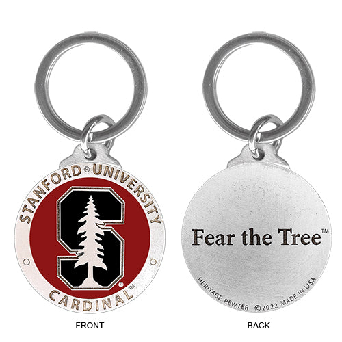 Stanford University Keychain w/ Backtext