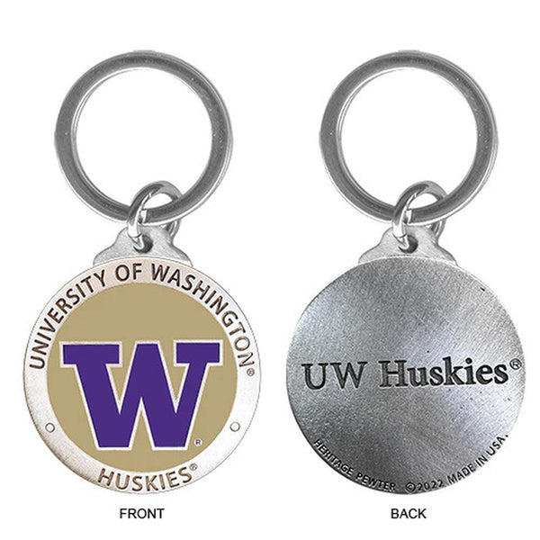University of Washington Keychain w/ Backtext